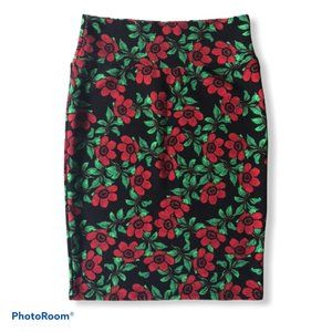 LuLaRoe Floral Cassie Skirt Mama Size Small